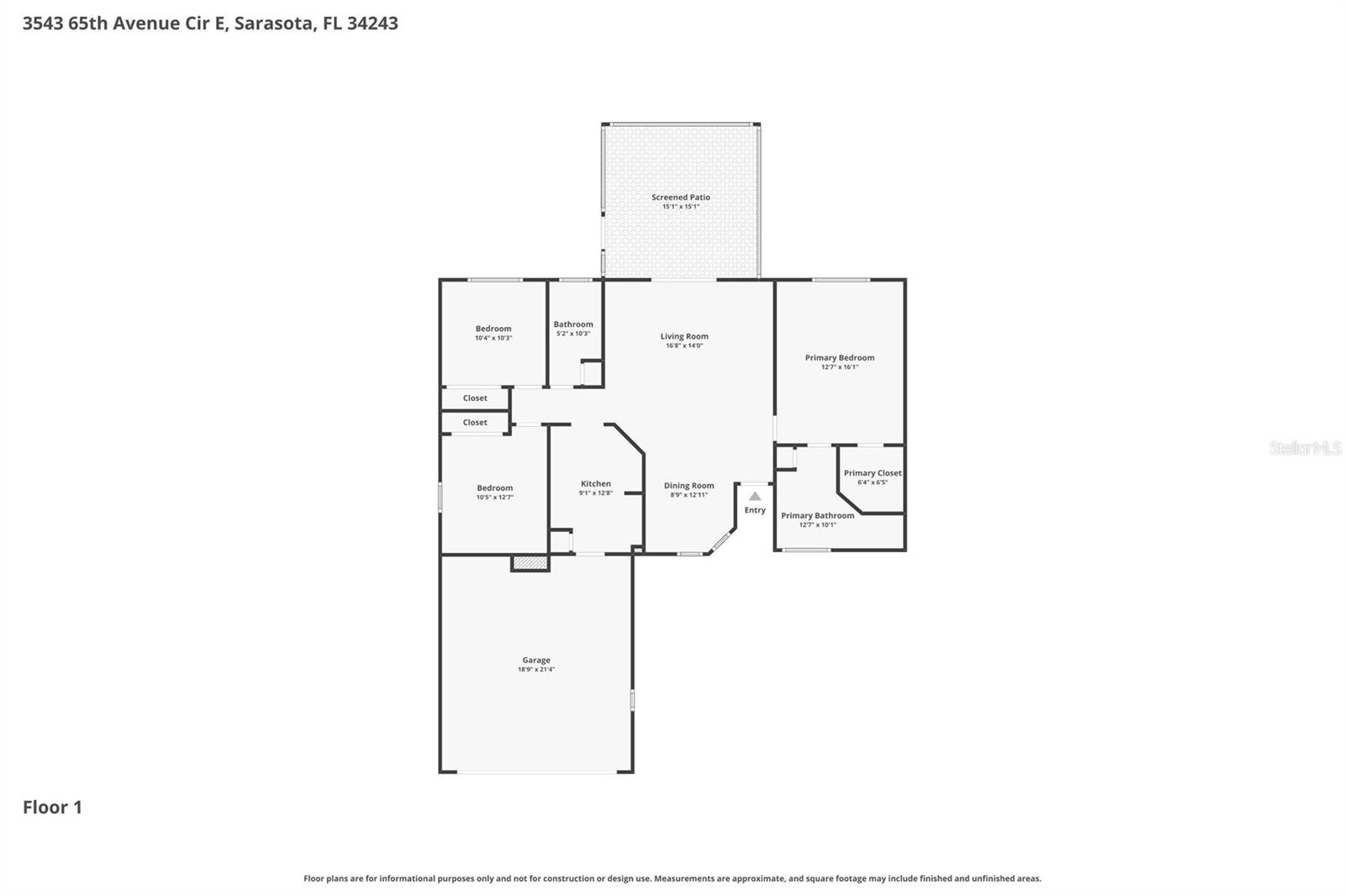 3543 65TH AVENUE CIR E, SARASOTA, FL, 34243