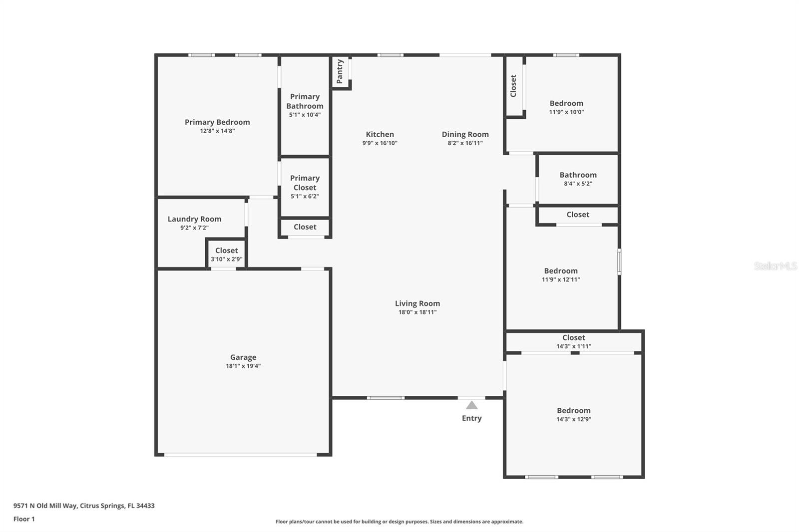 9571 N OLD MILL WAY, CITRUS SPRINGS, FL, 34433