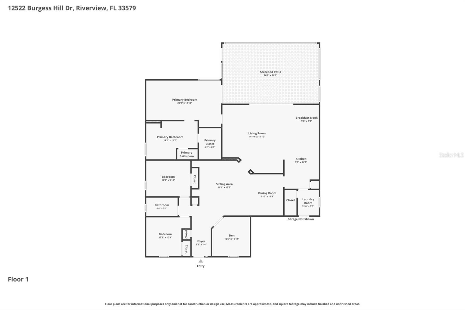 12522 BURGESS HILL DR, RIVERVIEW, FL, 33579