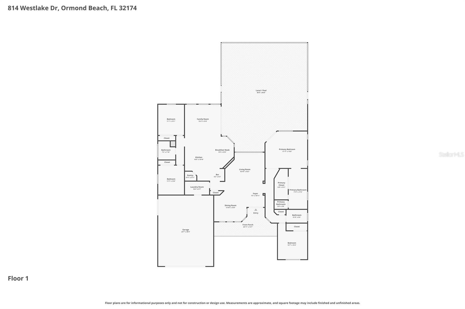 814 WESTLAKE DR, ORMOND BEACH, FL, 32174