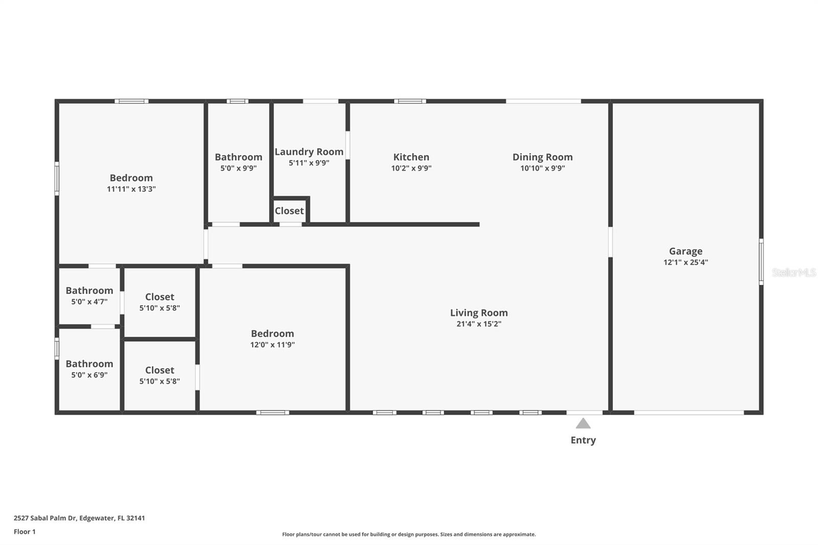 2527 SABAL PALM DR, EDGEWATER, FL, 32141