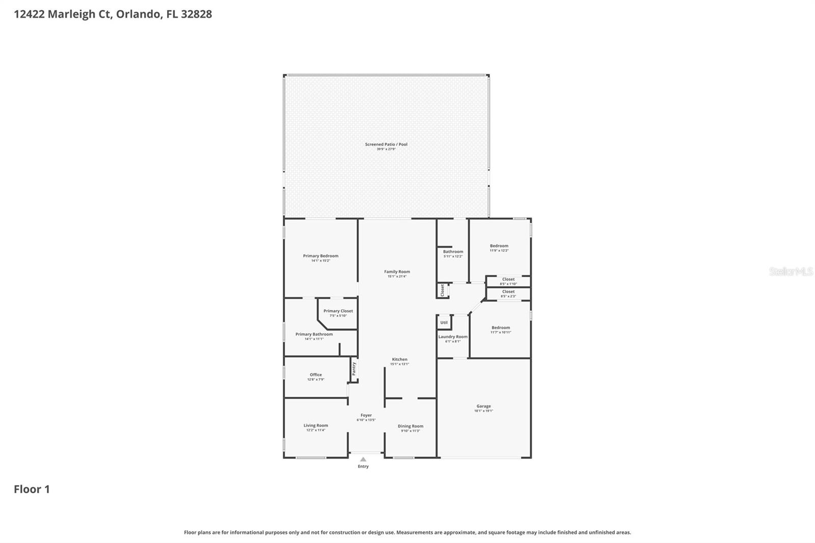 12422 MARLEIGH CT, ORLANDO, FL, 32828