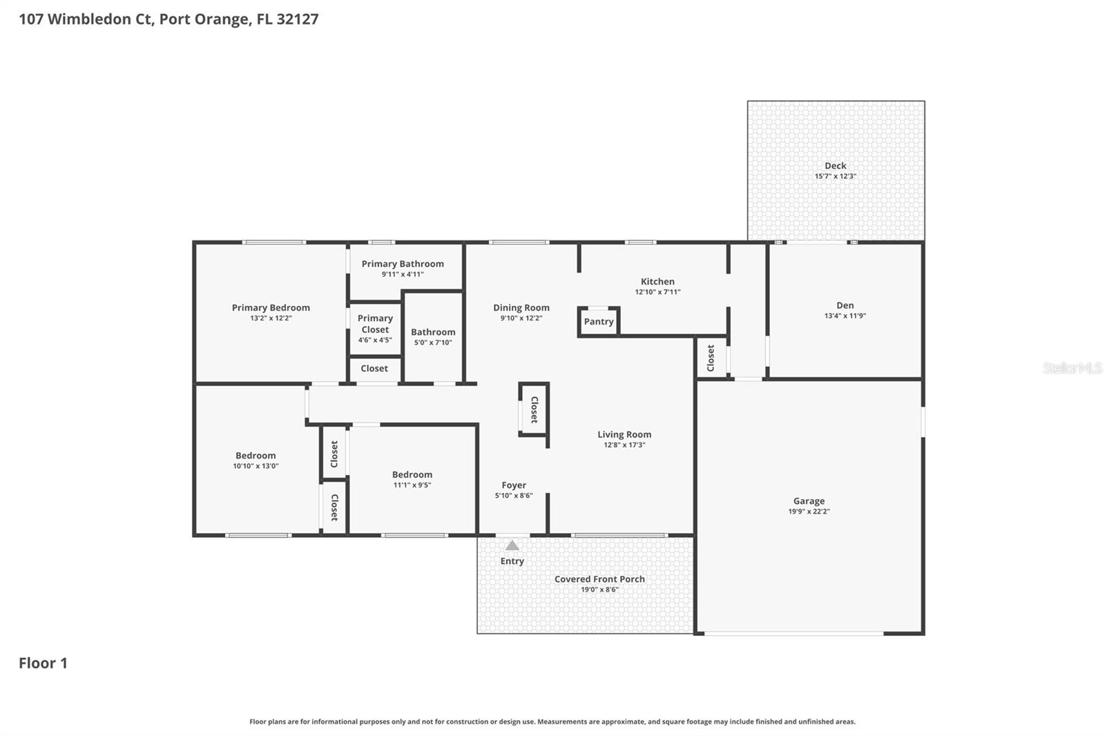 107 WIMBLEDON CT, PORT ORANGE, FL, 32127