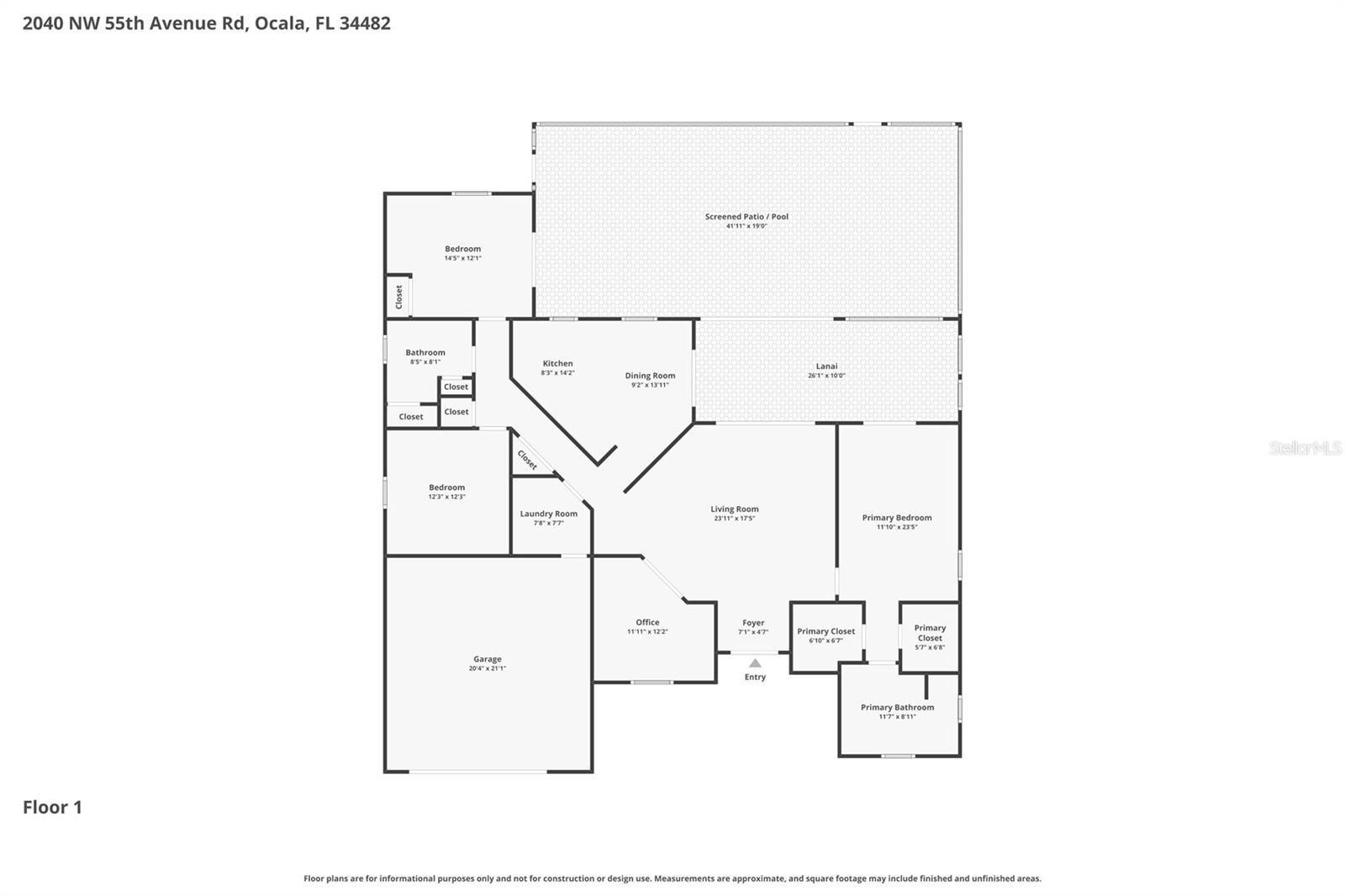 2040 NW 55TH AVE RD, OCALA, FL, 34482