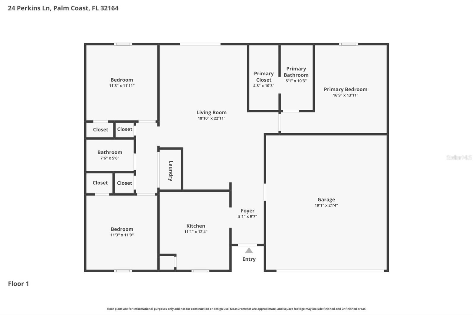 24 PERKINS LN, PALM COAST, FL, 32164
