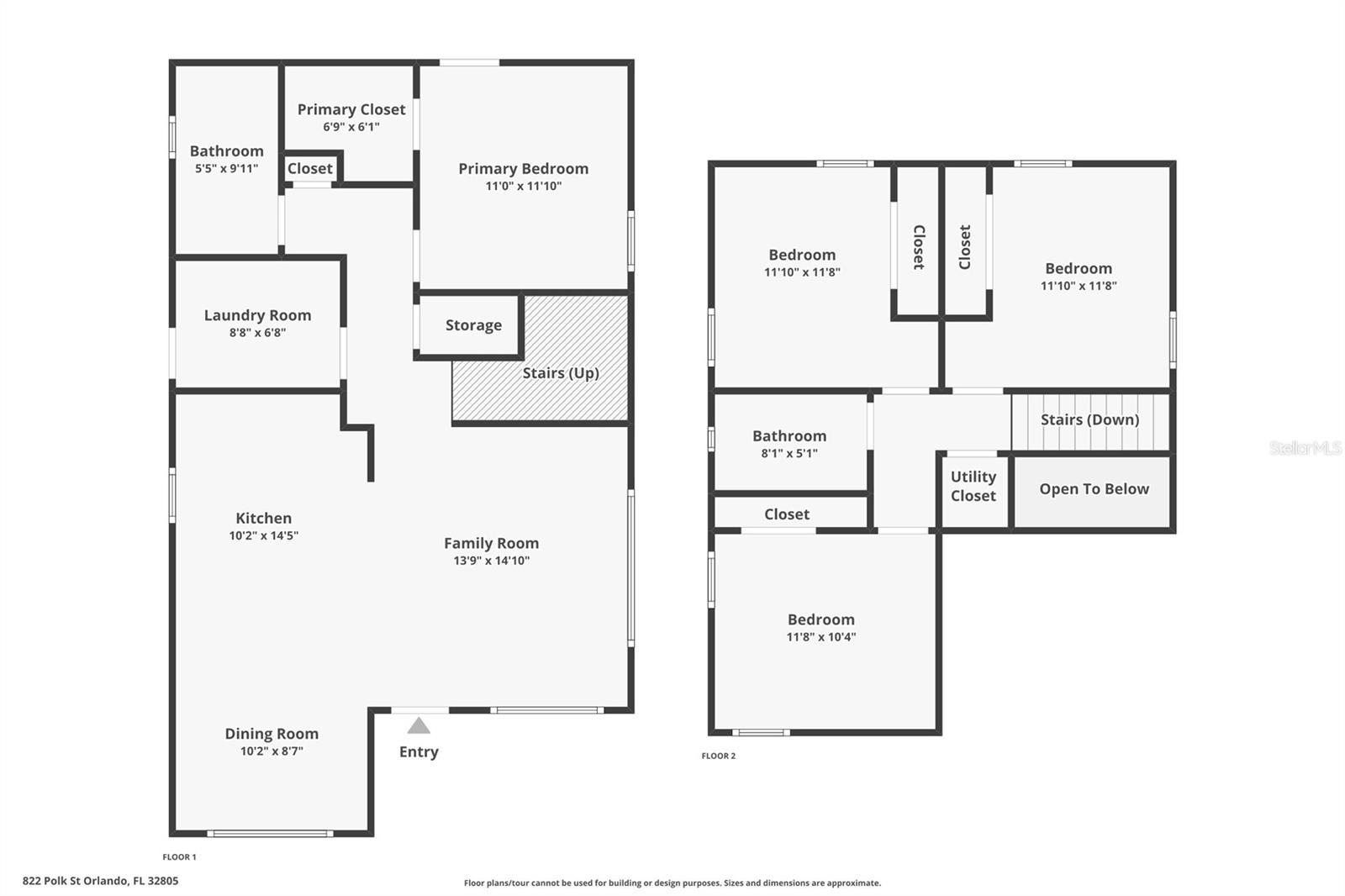 822 POLK ST, ORLANDO, FL, 32805
