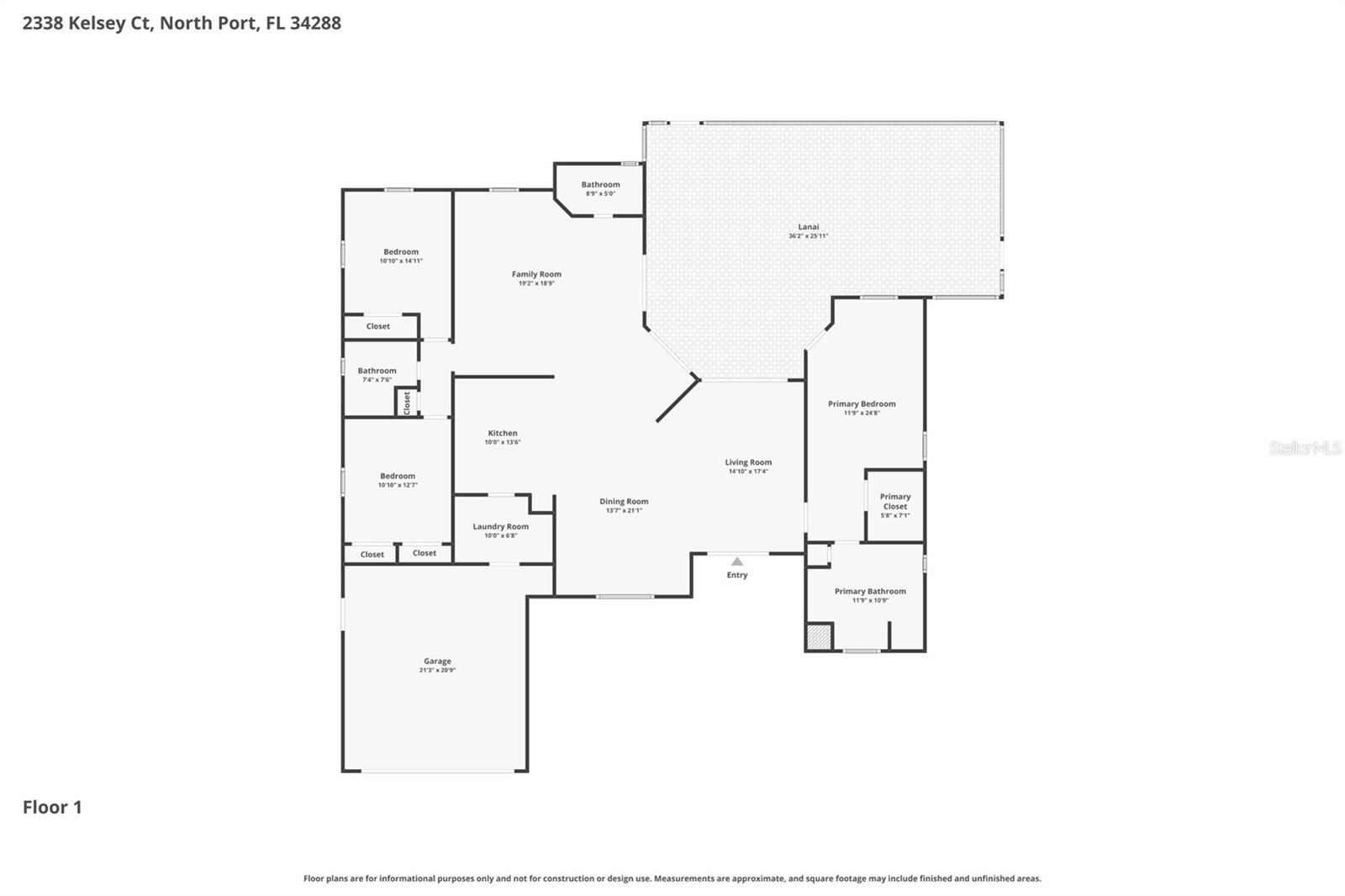 2338 KELSEY CT, NORTH PORT, FL, 34288