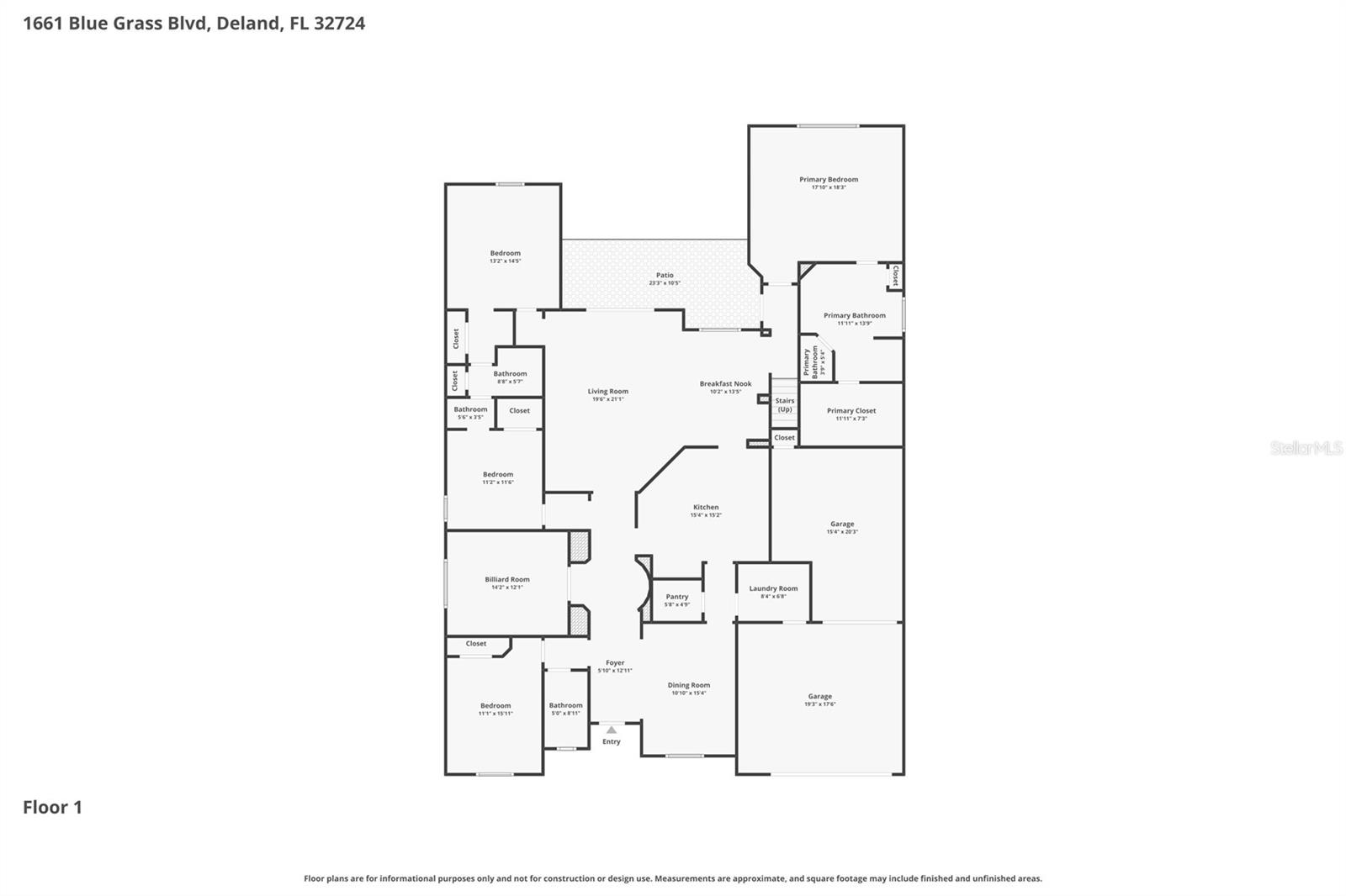1661 BLUE GRASS BLVD, DELAND, FL, 32724