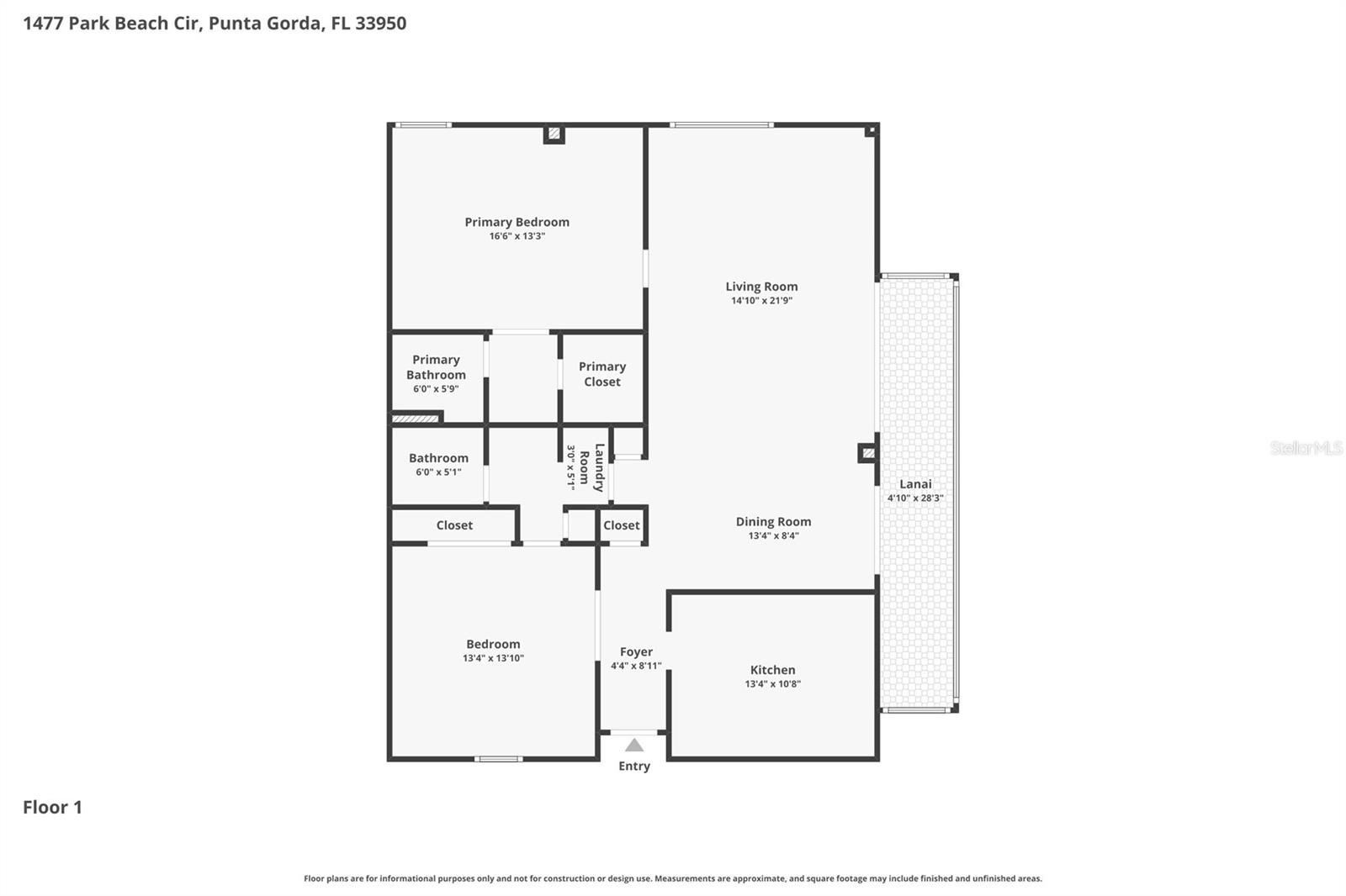 1477 PARK BEACH CIR #13, PUNTA GORDA, FL, 33950