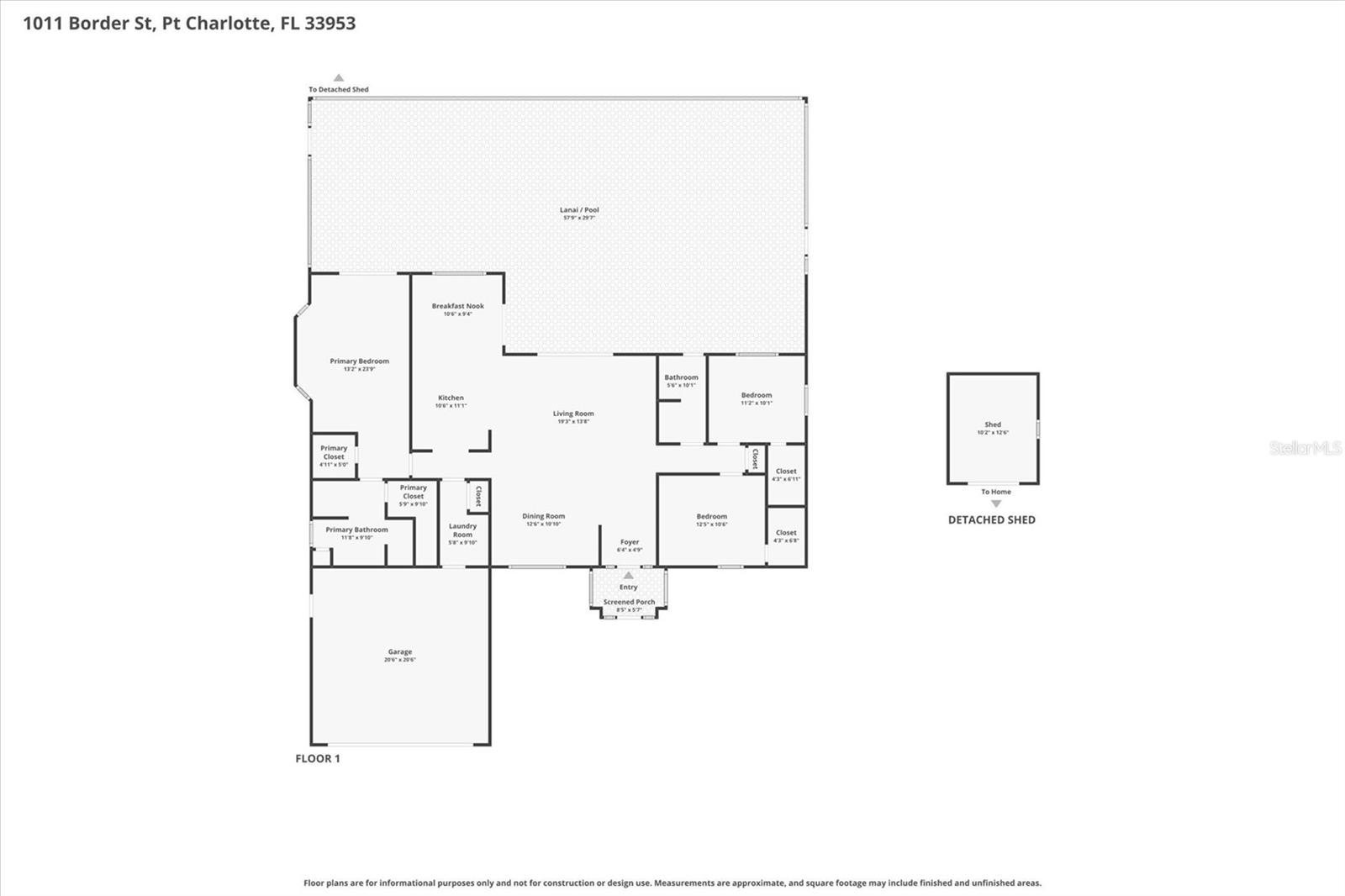 1011 BORDER ST, PORT CHARLOTTE, FL, 33953