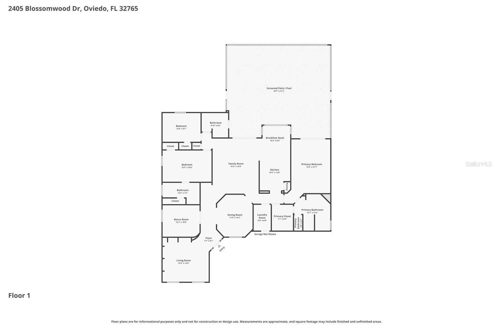 2405 BLOSSOMWOOD DR, OVIEDO, FL, 32765