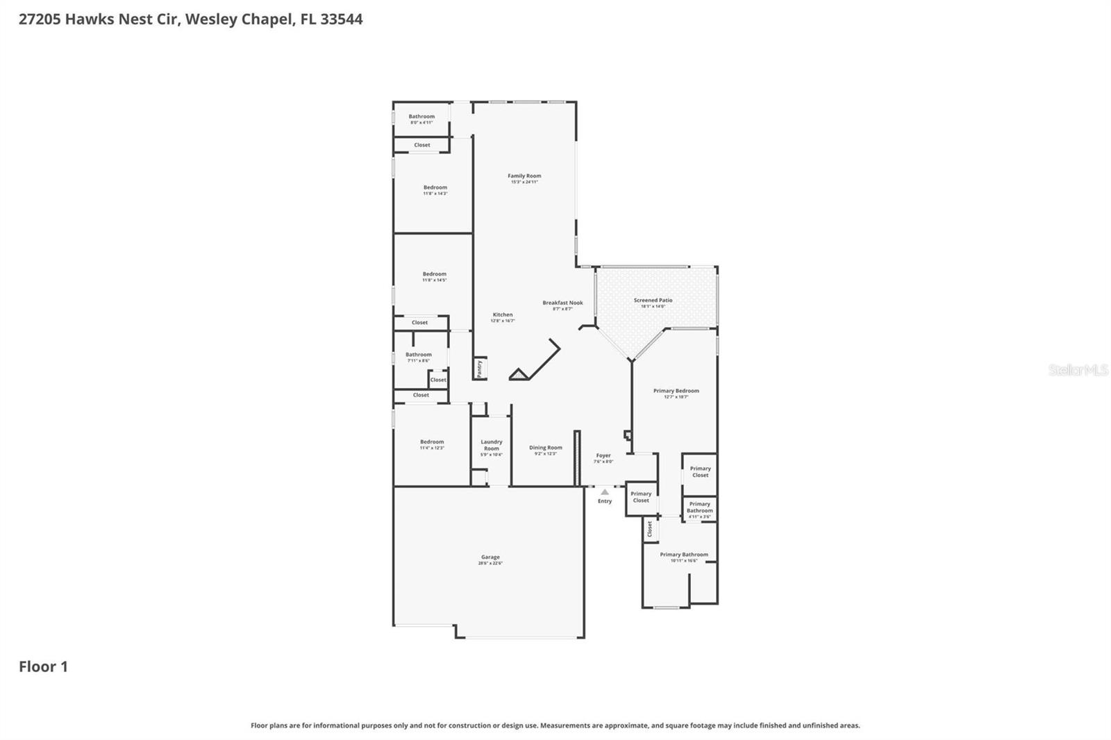 27205 HAWKS NEST CIR, WESLEY CHAPEL, FL, 33544