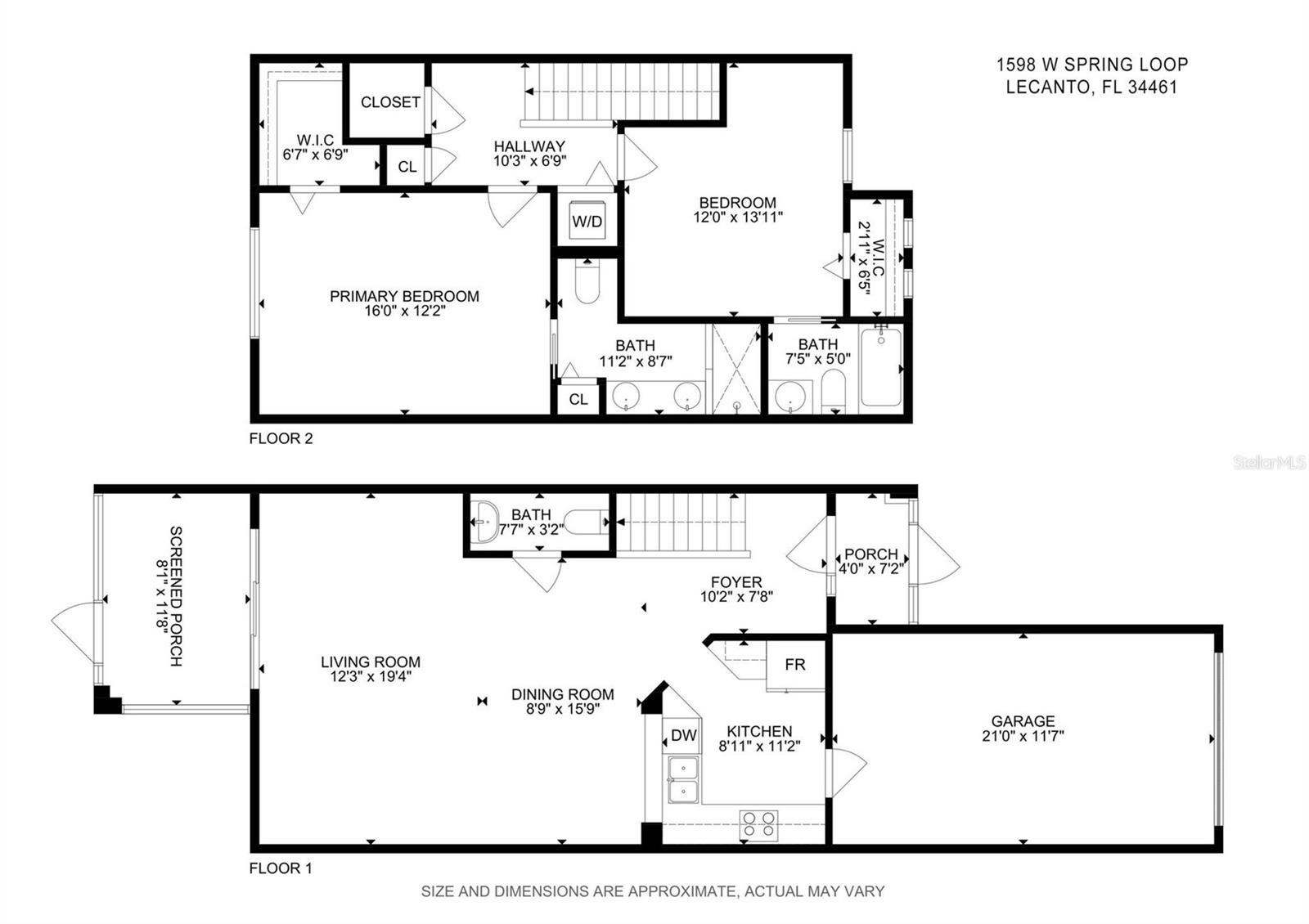 1598 W SPRING MEADOW LOOP, LECANTO, FL, 34461