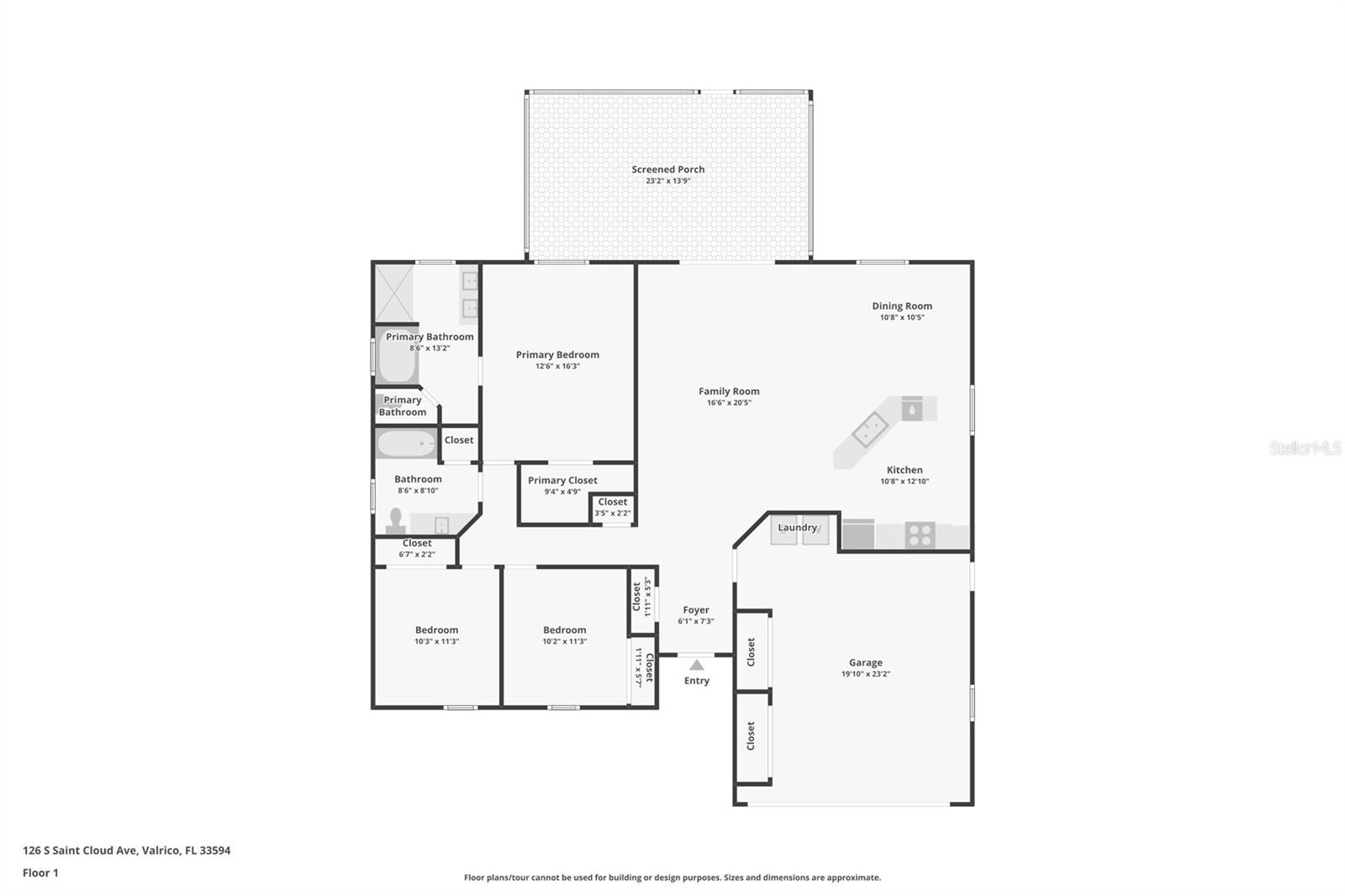 126 S SAINT CLOUD AVE, VALRICO, FL, 33594