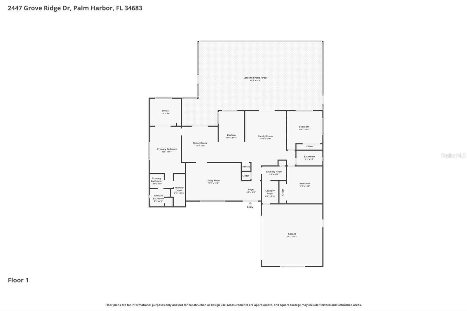 2447 GROVE RIDGE DR, PALM HARBOR, FL, 34683
