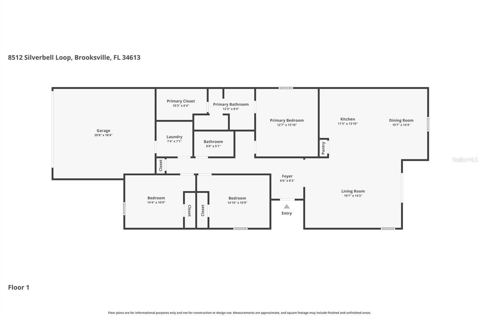 8512 SILVERBELL LOOP, BROOKSVILLE, FL, 34613