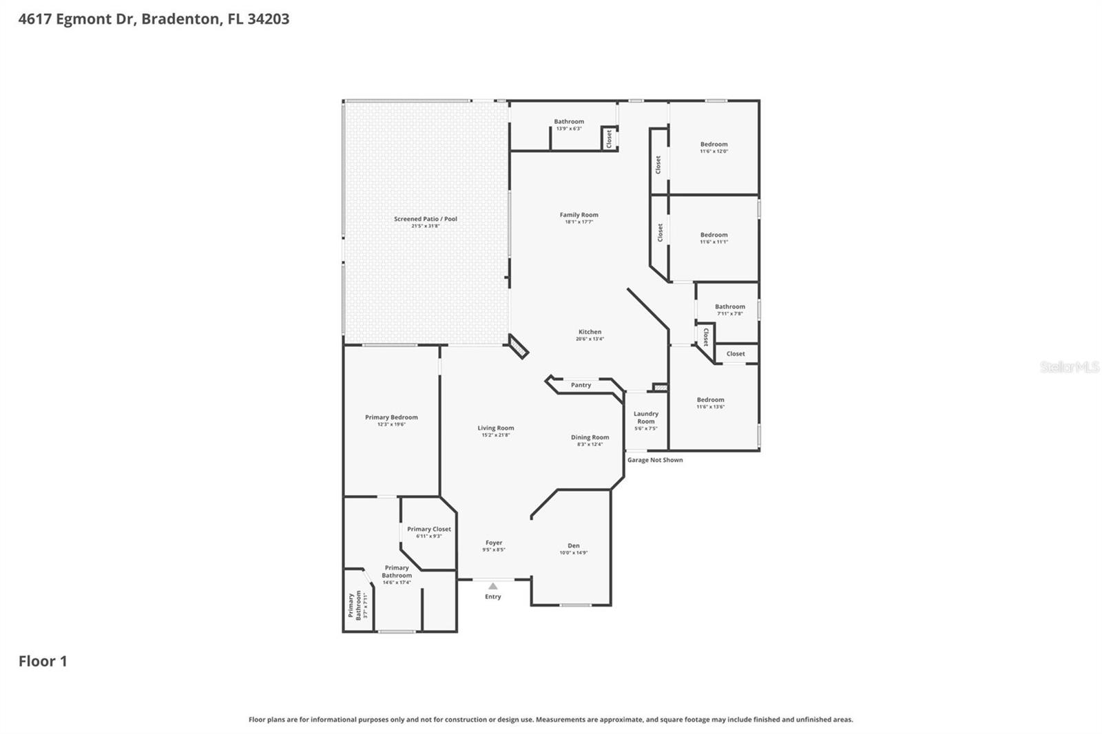 4617 EGMONT DR, BRADENTON, FL, 34203