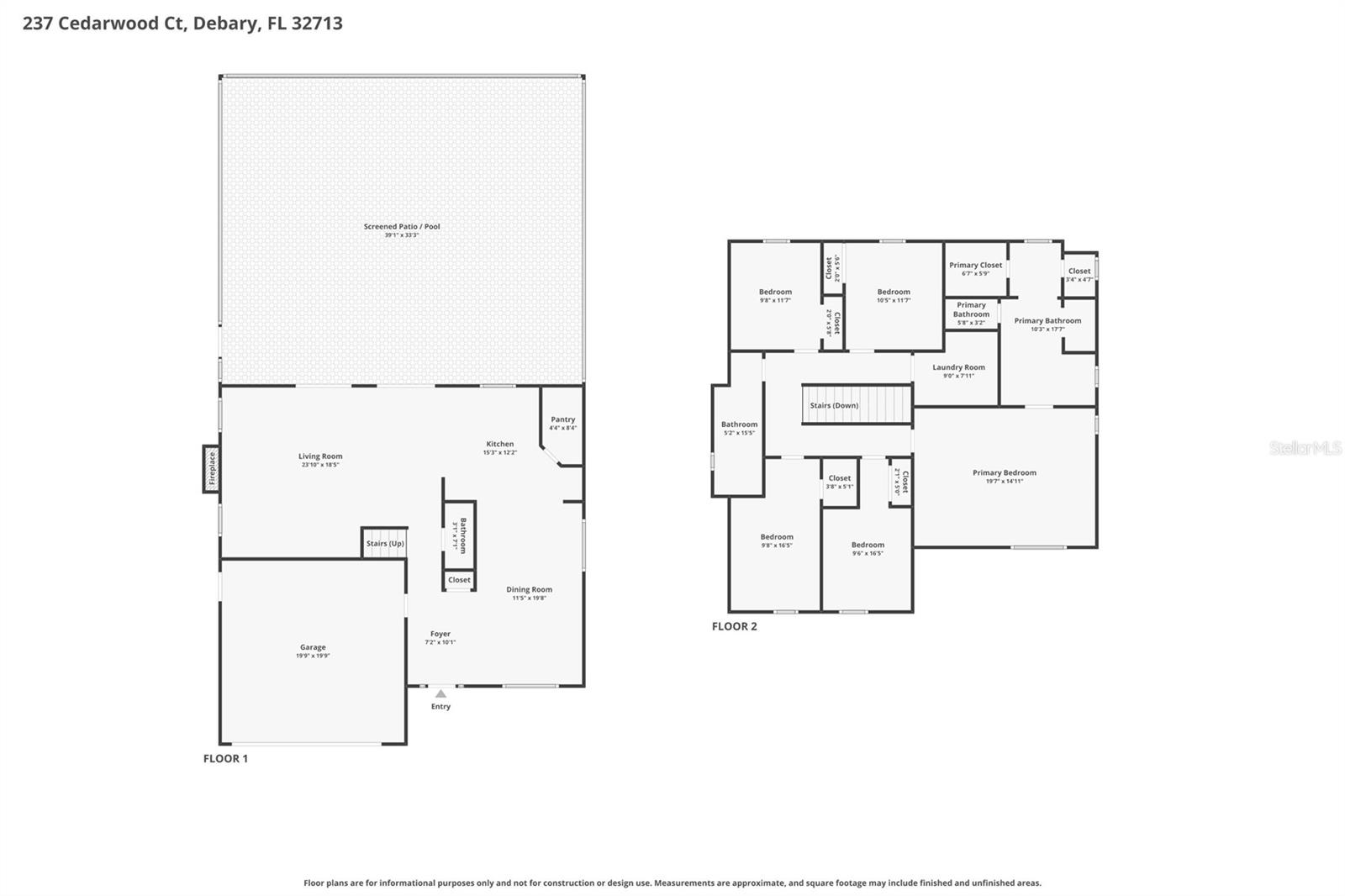 237 CEDARWOOD CT, DEBARY, FL, 32713