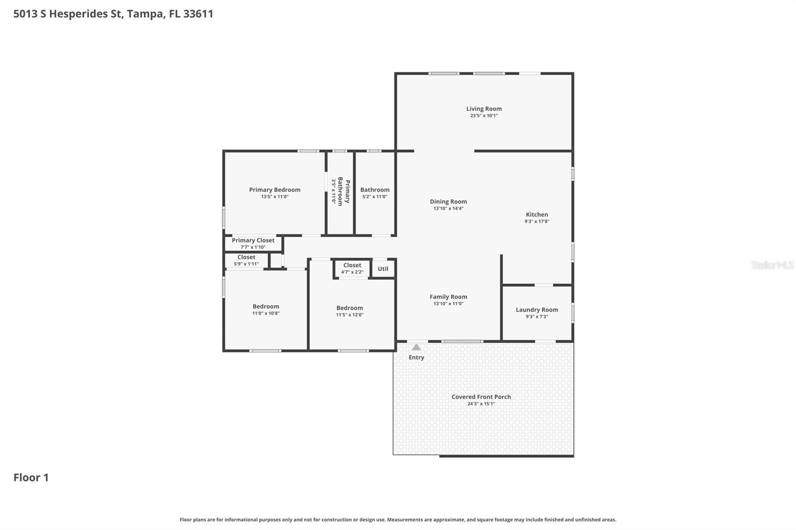 5013 S HESPERIDES ST, TAMPA, FL, 33611