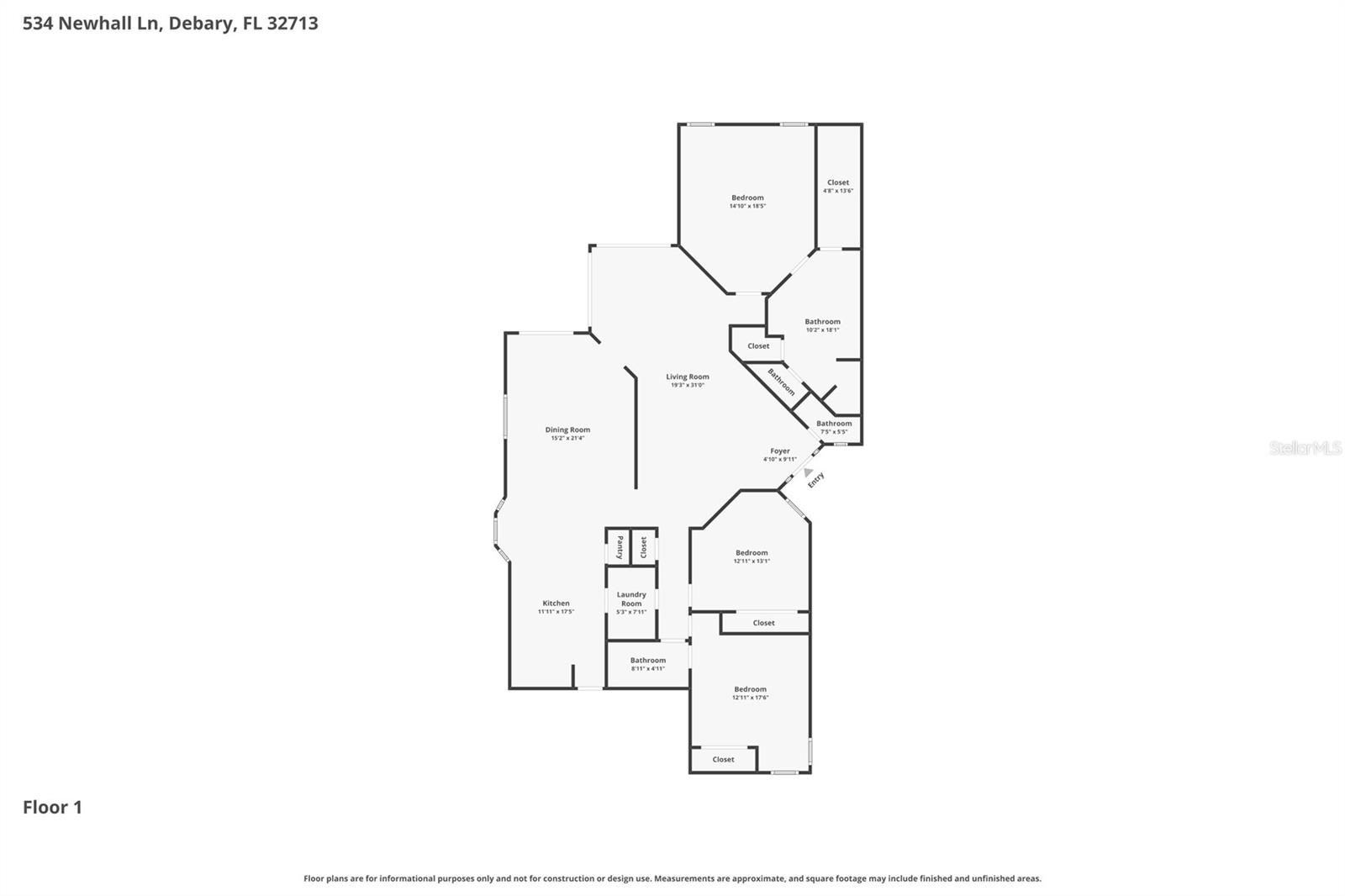534 NEWHALL LN, DEBARY, FL, 32713