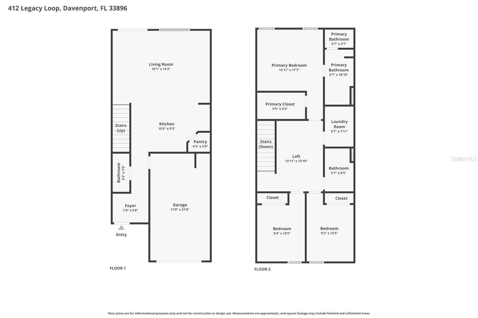 412 LEGACY LOOP, DAVENPORT, FL, 33896