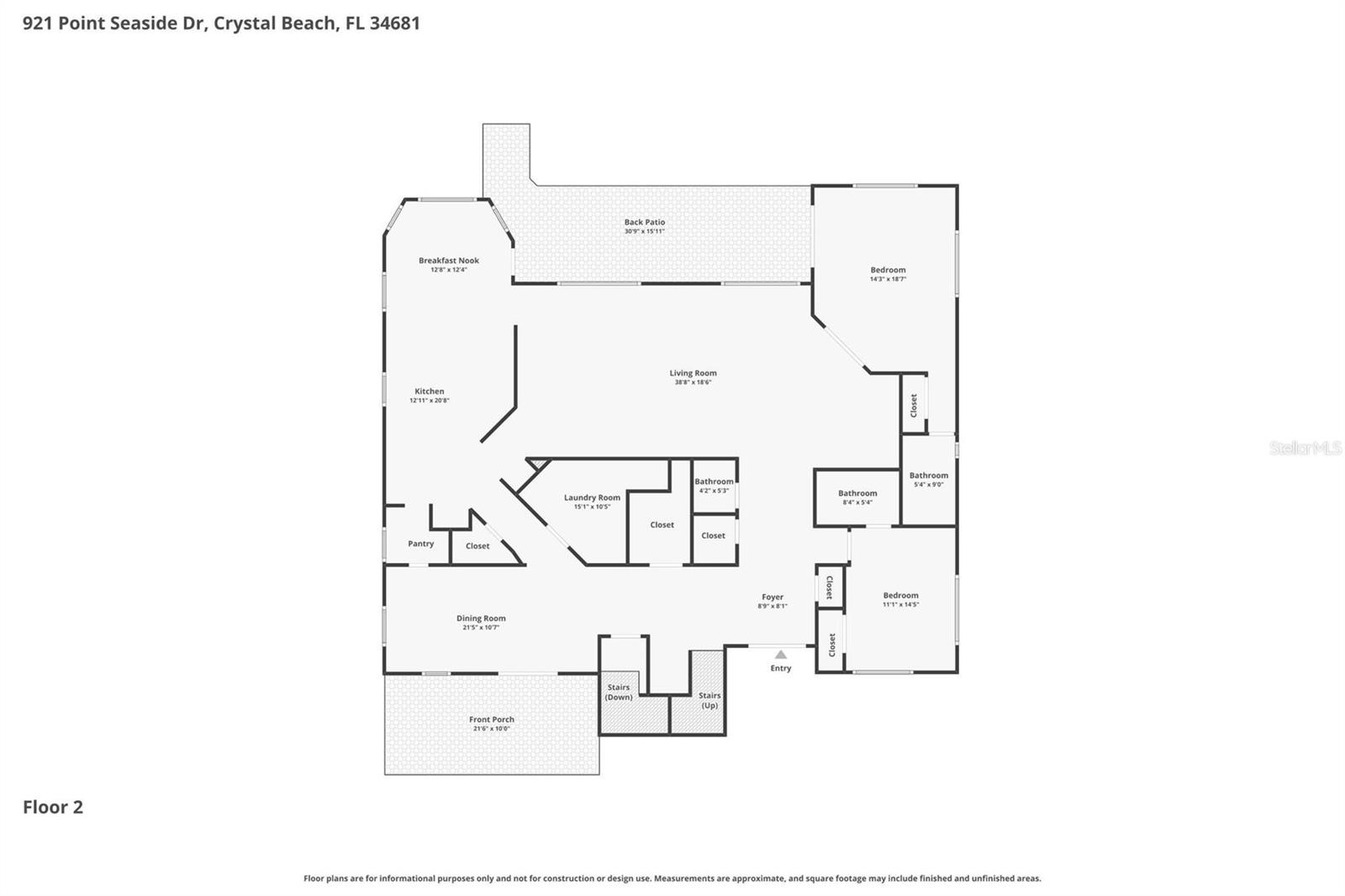 921 POINT SEASIDE DR, CRYSTAL BEACH, FL, 34681