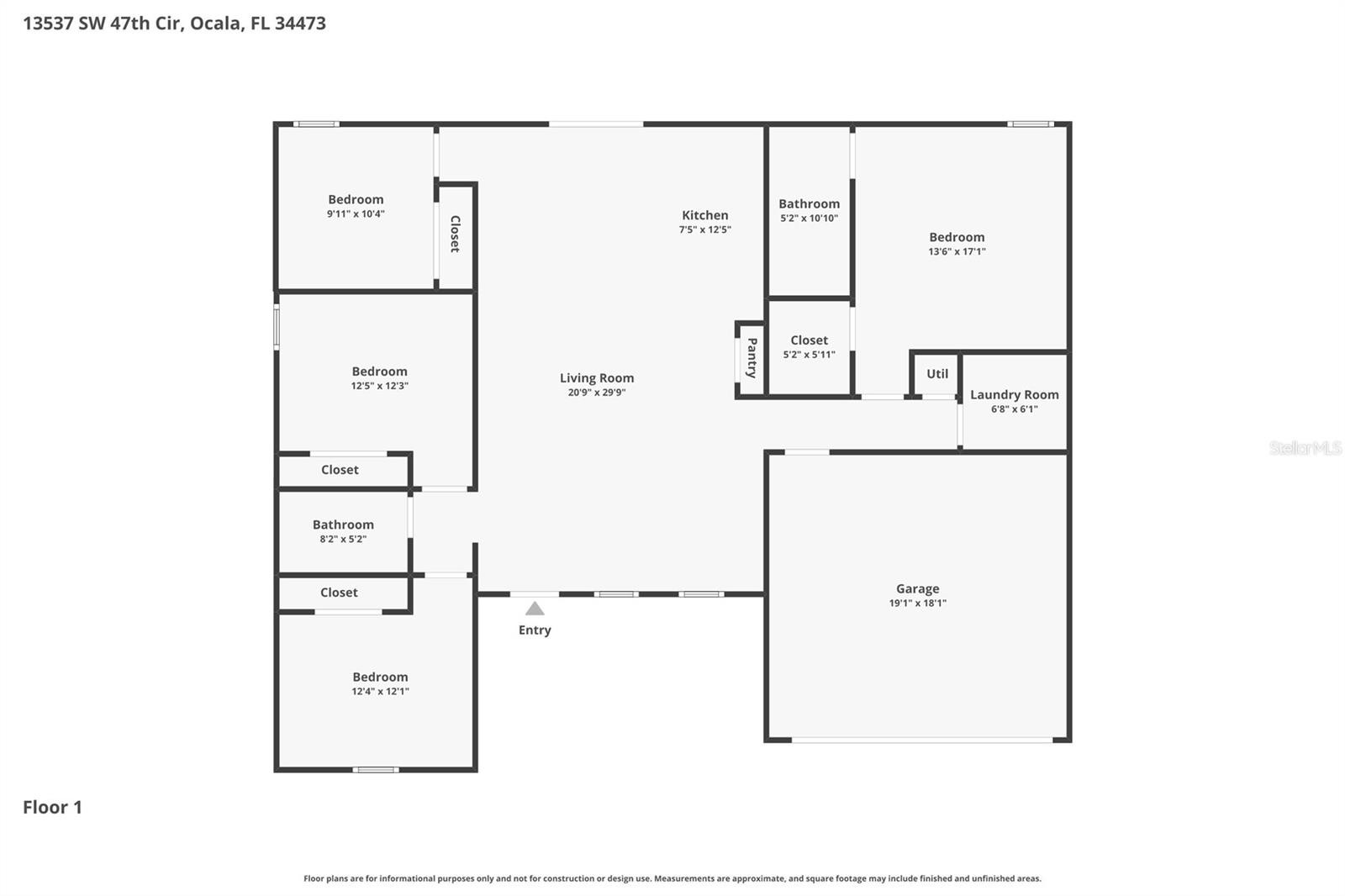 13537 SW 47TH CIR, OCALA, FL, 34473