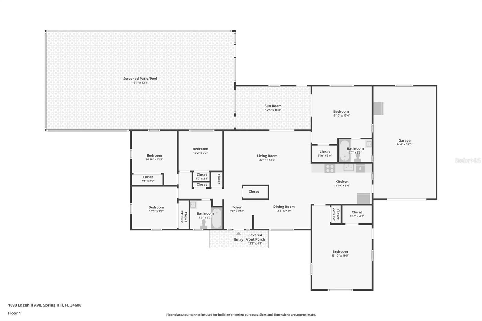 1090 EDGEHILL AVE, SPRING HILL, FL, 34606