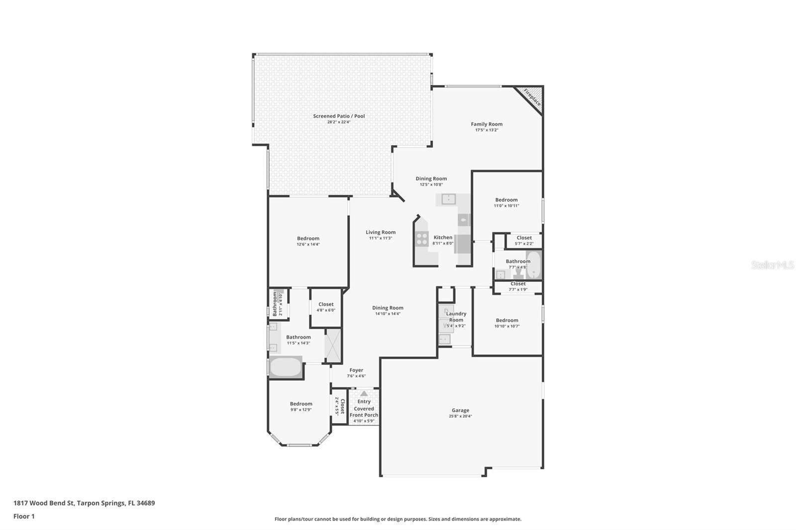 1817 WOOD BEND ST, TARPON SPRINGS, FL, 34689