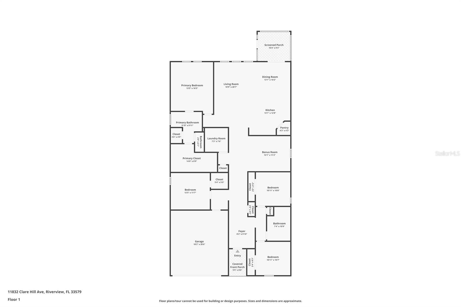 11832 CLARE HILL AVE, RIVERVIEW, FL, 33579