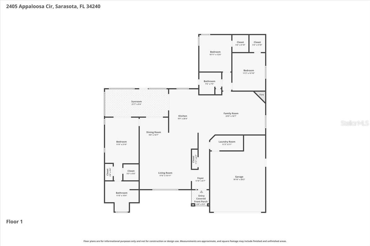 2405 APPALOOSA CIR, SARASOTA, FL, 34240