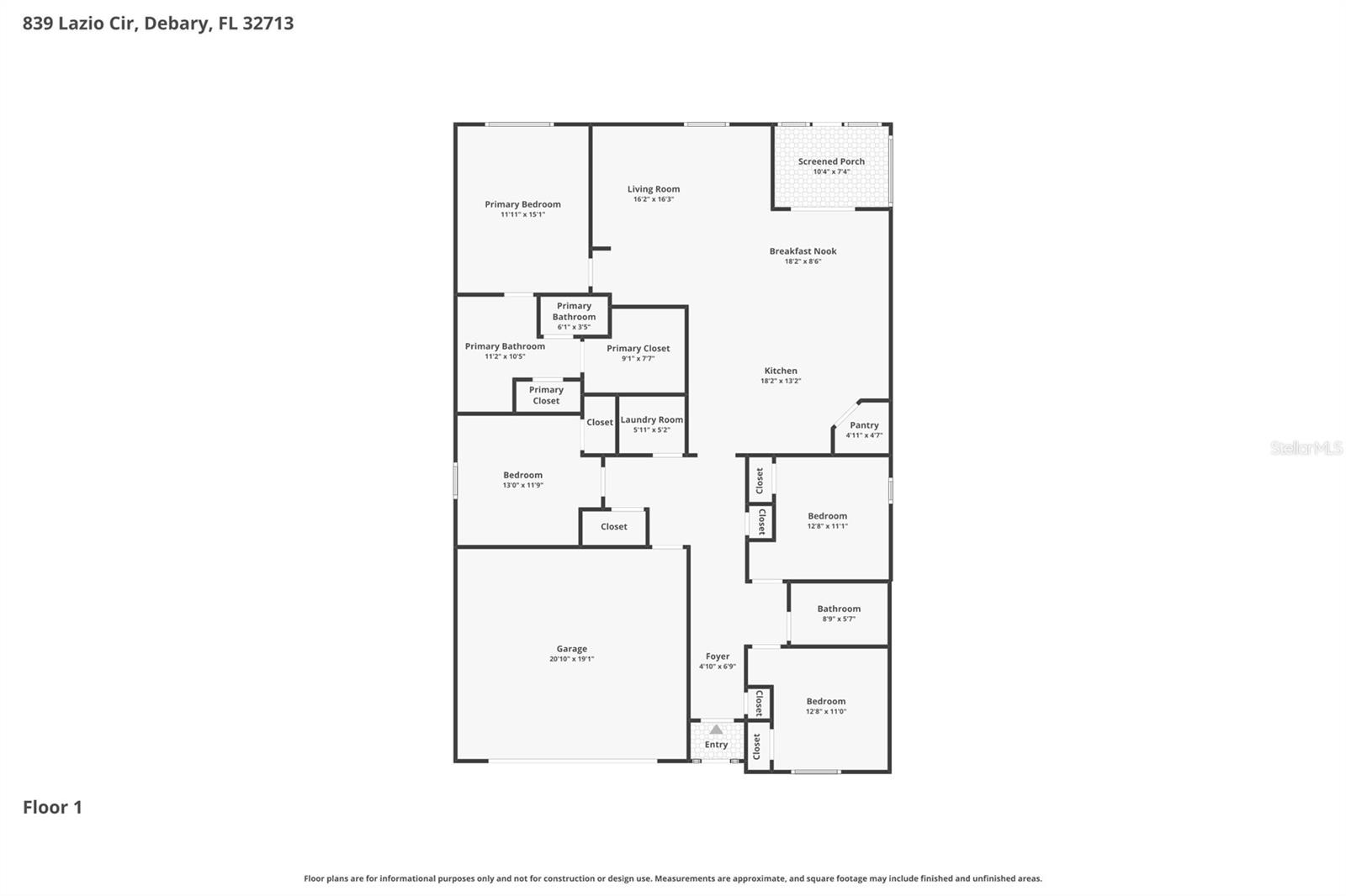 839 LAZIO CIR, DEBARY, FL, 32713