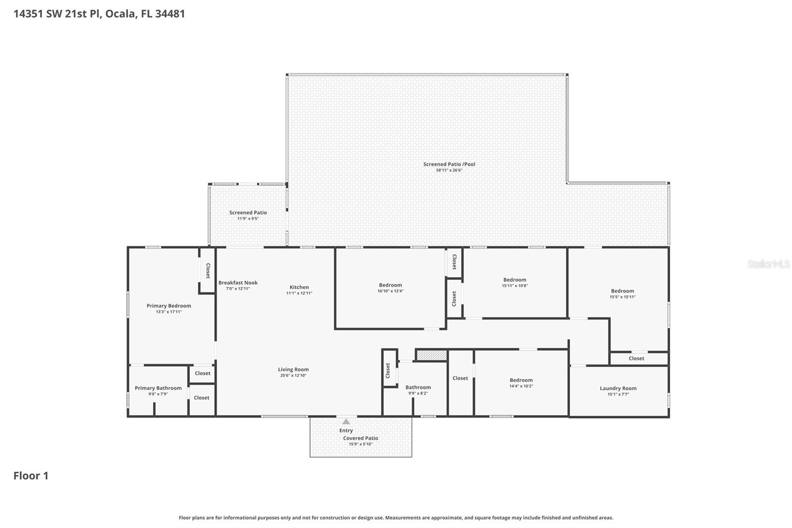 14351 SW 21ST PL, OCALA, FL, 34481
