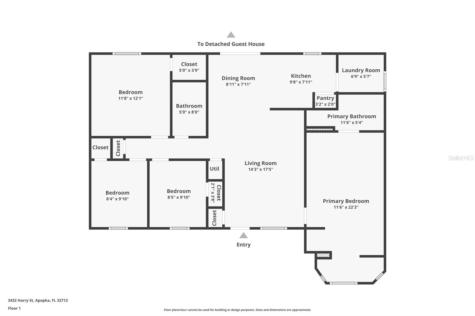 3432 HARRY ST, APOPKA, FL, 32712