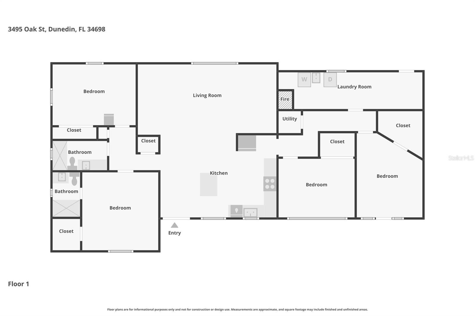 3495 OAK ST, DUNEDIN, FL, 34698