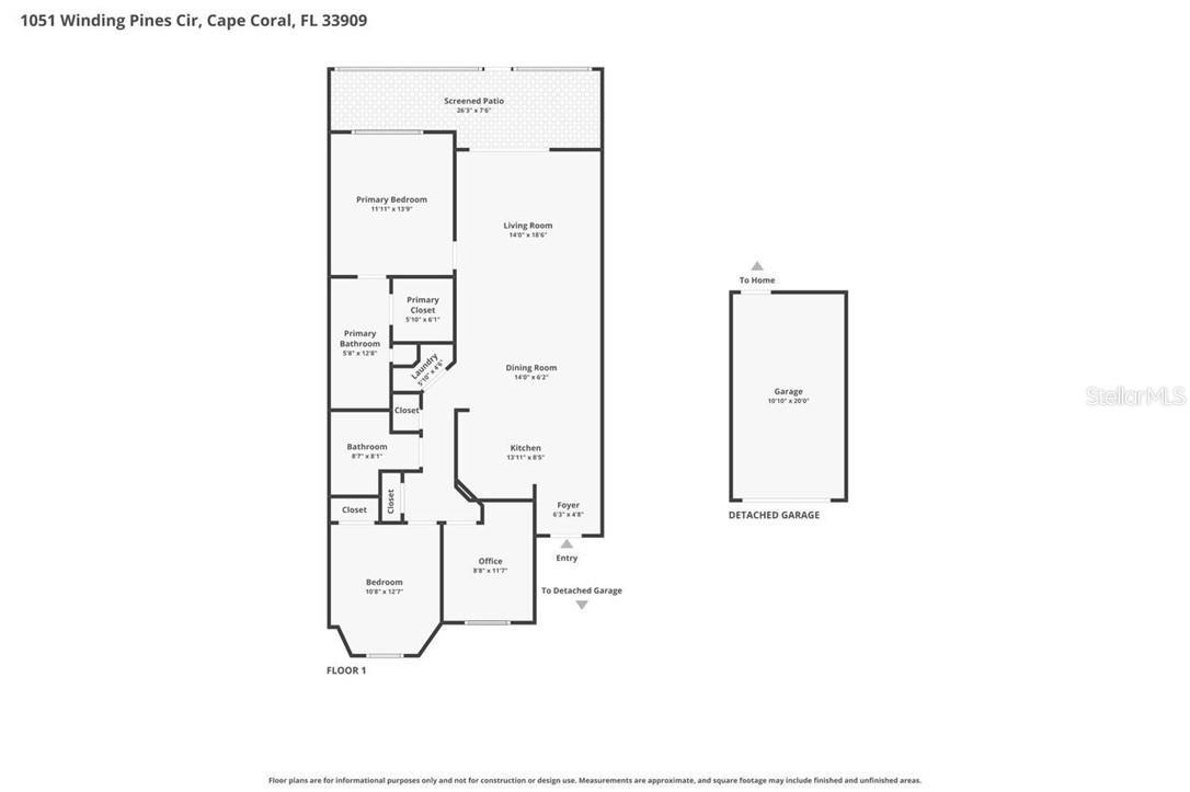 1051 WINDING PINES CIR #105, CAPE CORAL, FL, 33909