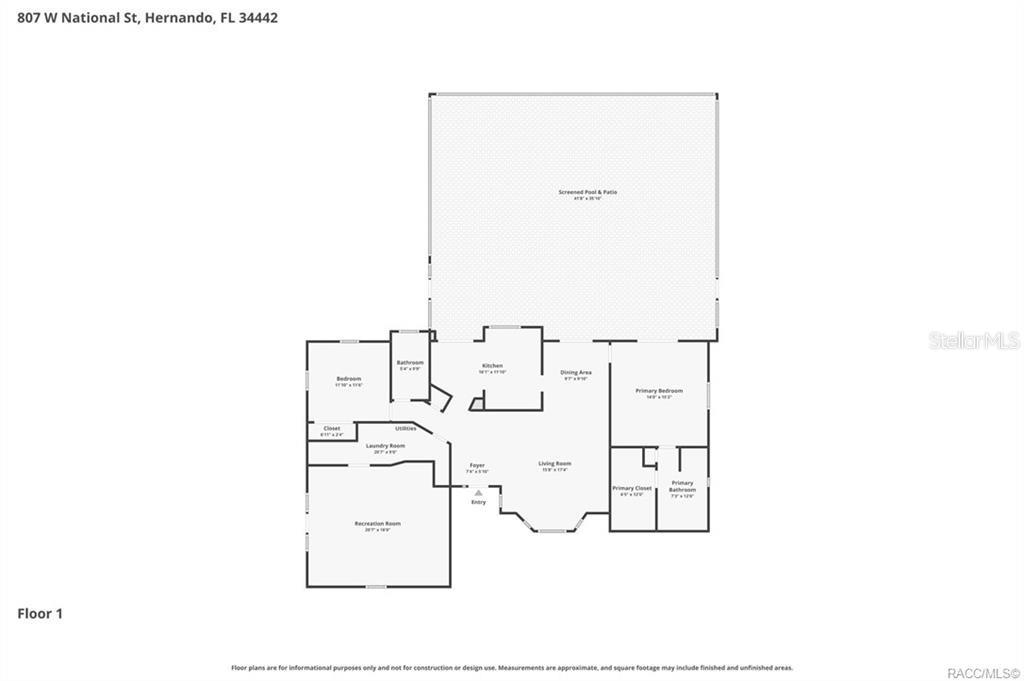 807 W NATIONAL ST, HERNANDO, FL, 34442