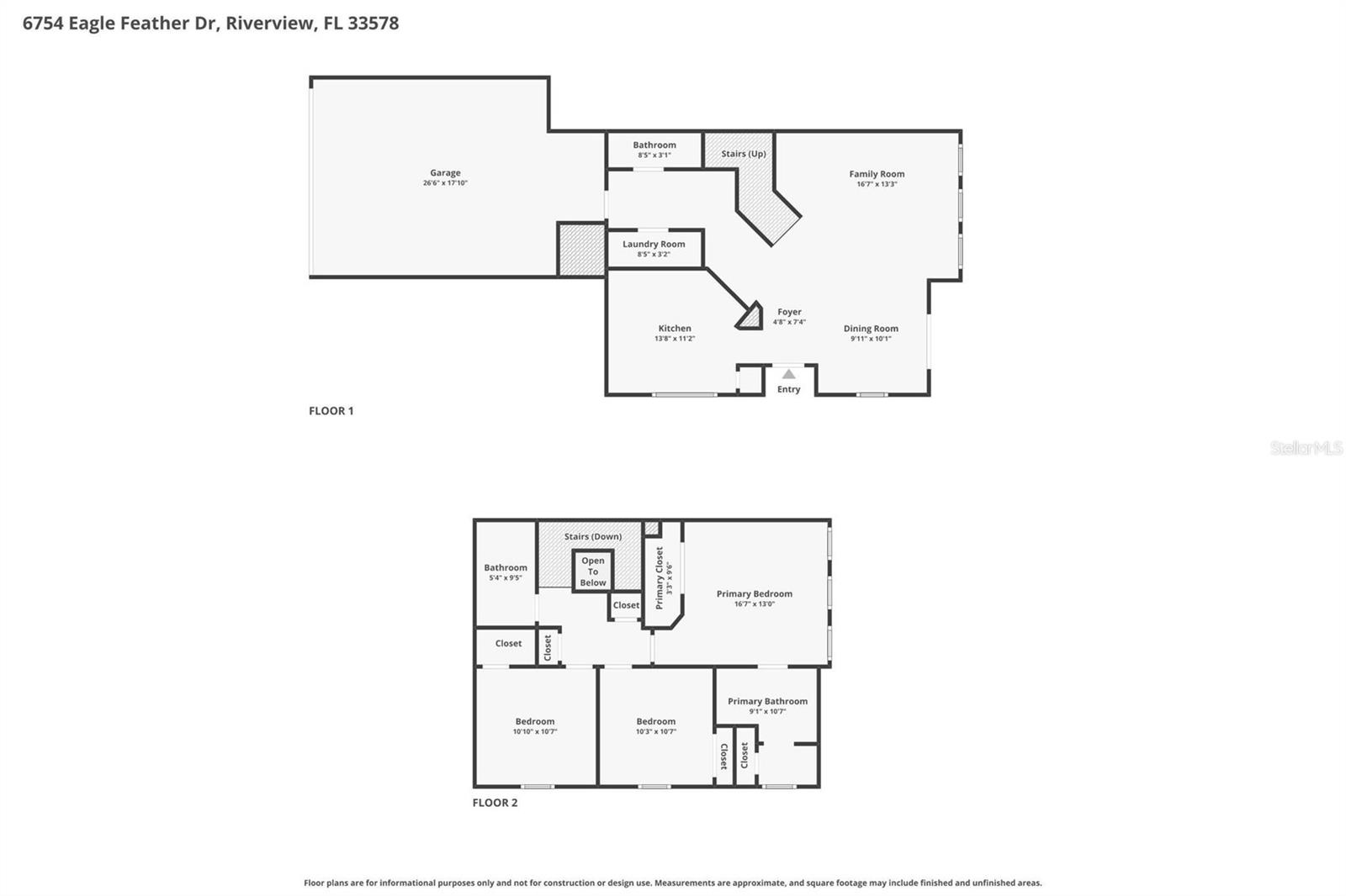 6754 EAGLE FEATHER DR, RIVERVIEW, FL, 33578