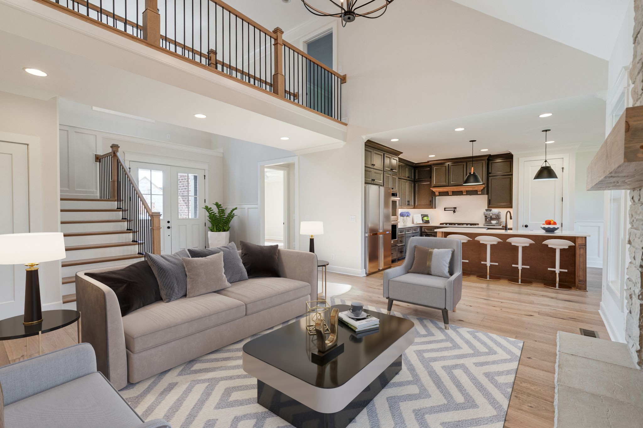 Please note that this property has been virtually staged. The furnishings and décor shown are for illustrative purposes only.