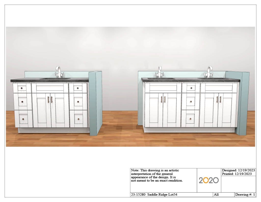 Example of the type of design features available for this home.