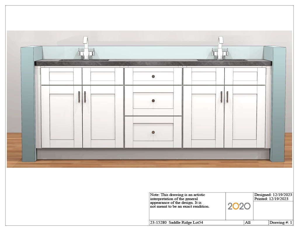 Example of the type of design features available for this home.