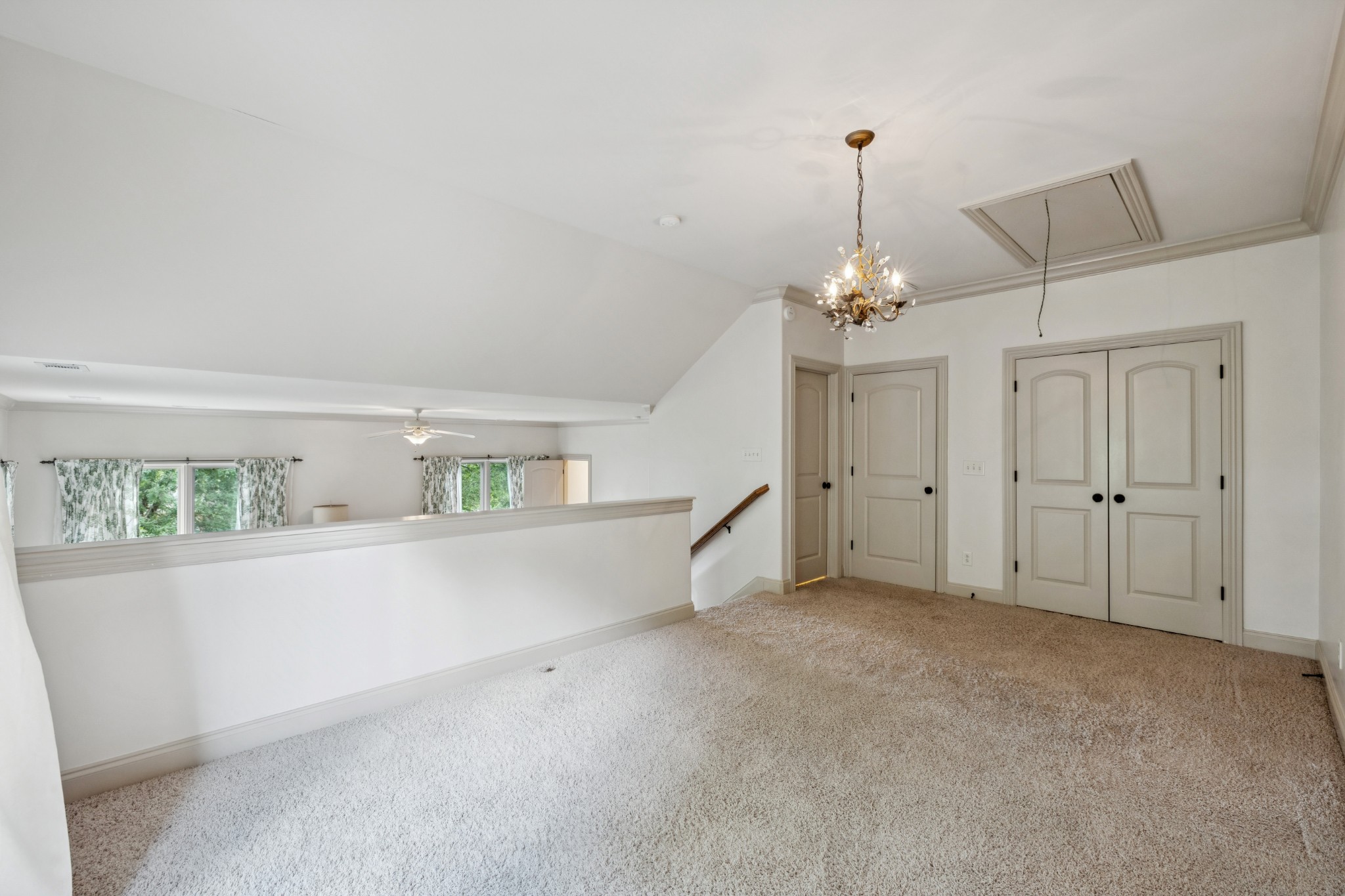 Walk-in closet off the loft area and access to the full bath