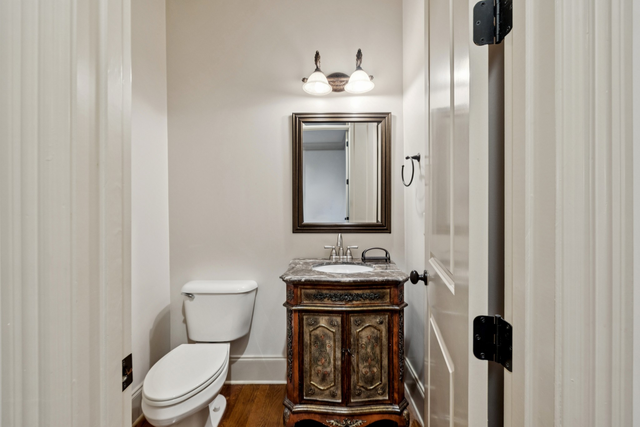 Half bath on the main level