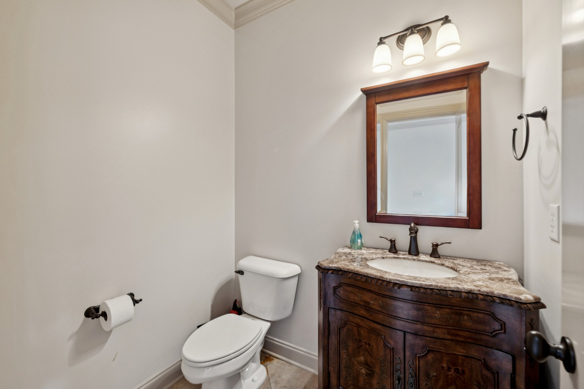 Half bathroom upstairs