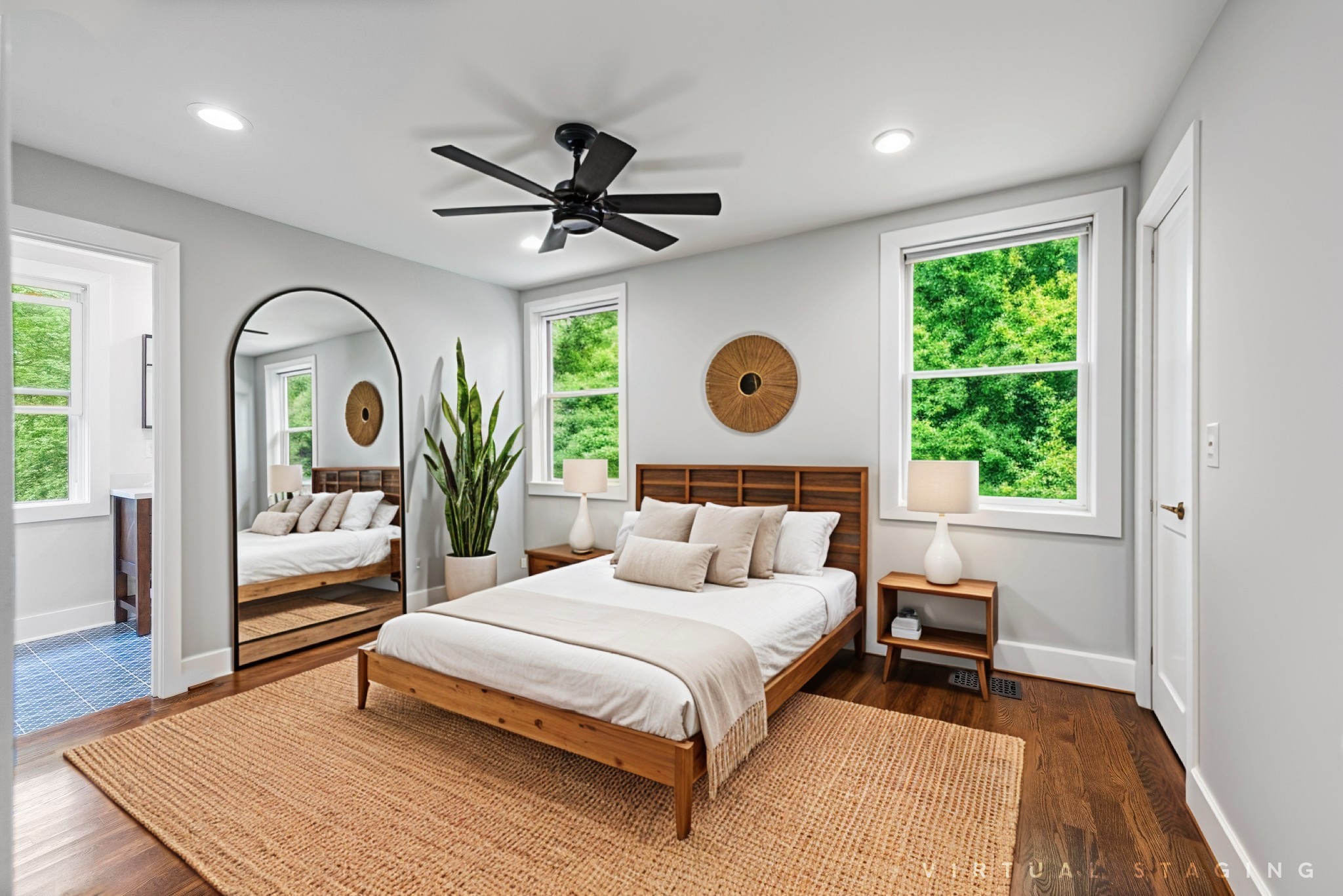 Primary Bedroom with En-Suite - Virtually Staged