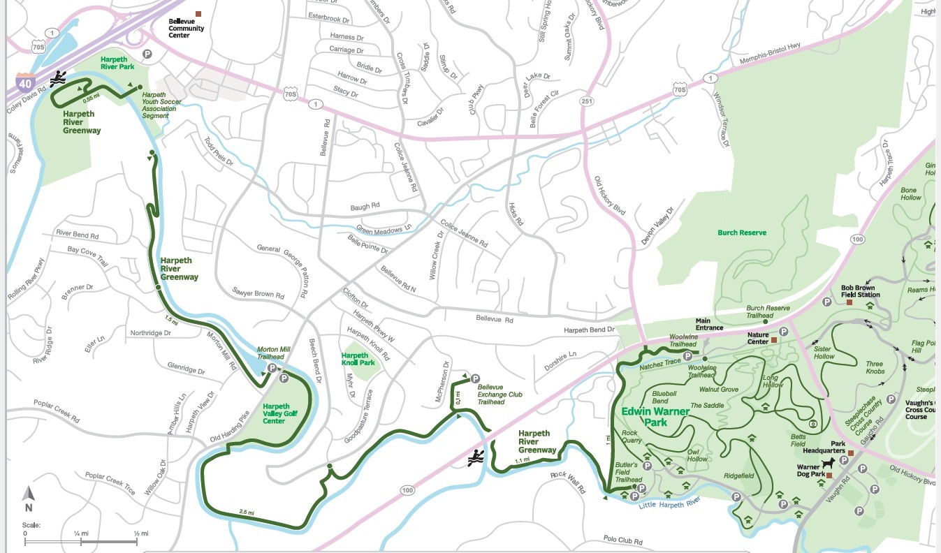 This house is so close to the Harpeth River Greenway which connects to Warner Parks. This area has a lot of outdoor recreational activities.