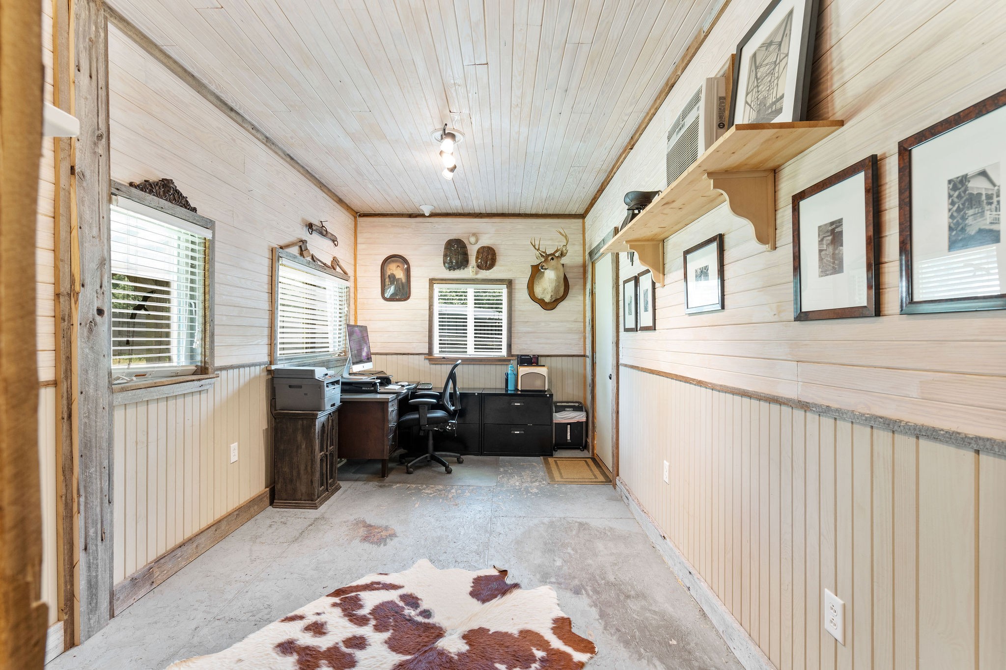 another view of the tack room/office located in the barn.