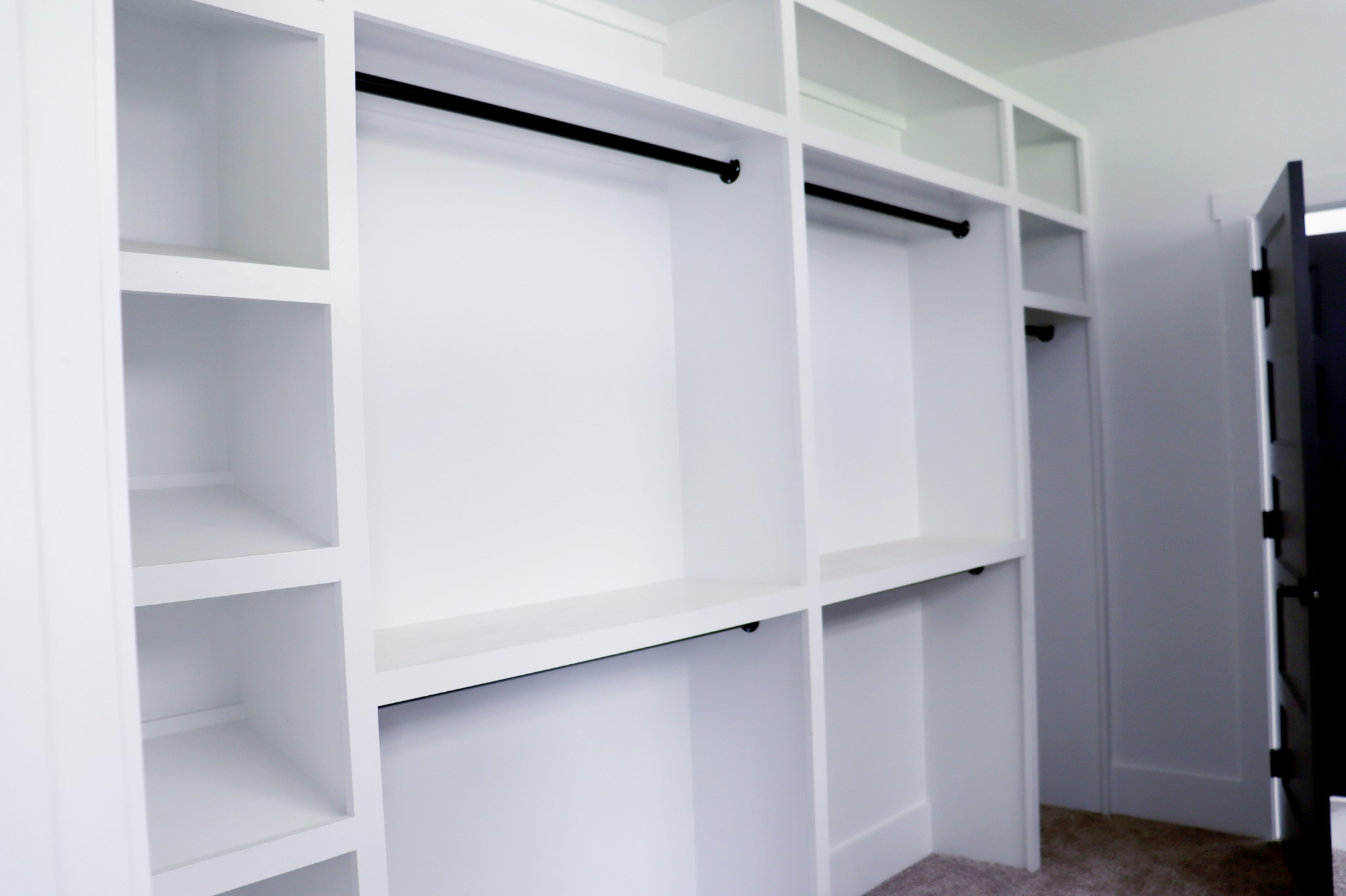 Two custom designed walls in the primary closet will store all your clothes and accessories.