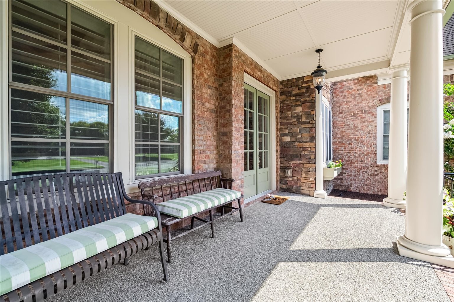 Sit on the front porch and say hello to the neighbors as they walk by. Sidewalks in a neighborhood can be hard to find. Not in Taramore