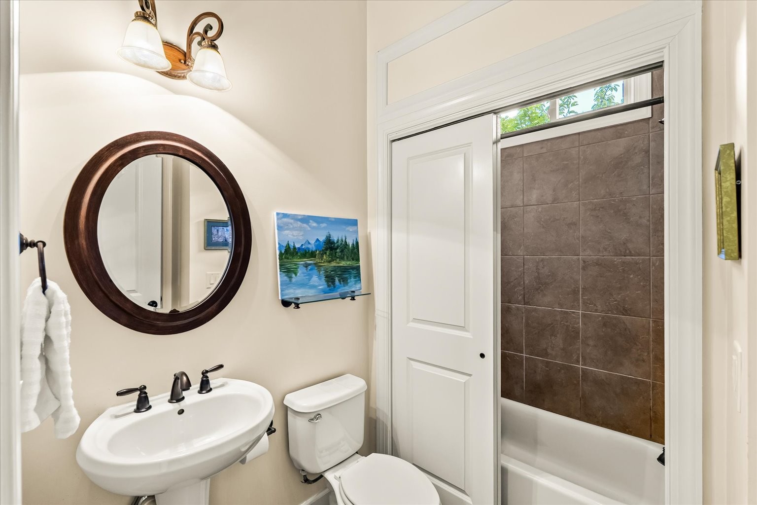 First floor bathroom, for guests or the attached first floor bedroom